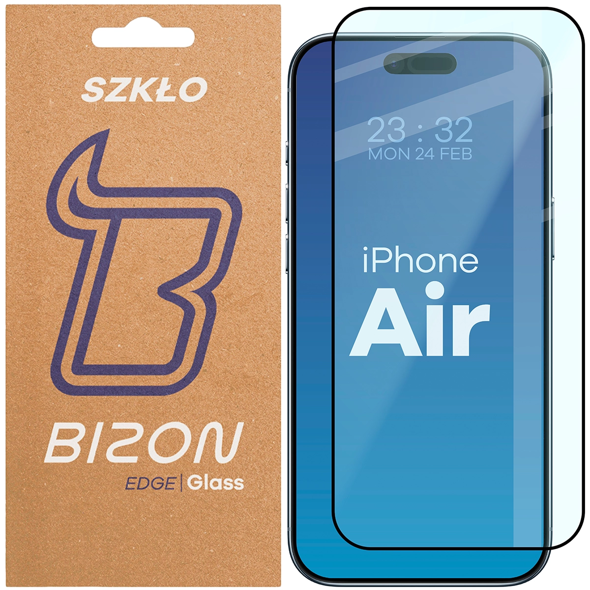 Szkło hartowane na cały ekran Bizon Glass Edge dla iPhone Air